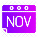 November Appointment Calendar Icon