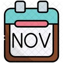 November Calendar  Icon