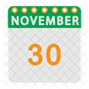 November Calendar Flat Icon