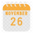 November Calendar  Icon