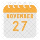 November Calendar  Icon