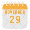 November Calendar  Icon