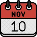 November Calendar Days Time And Date Icon