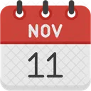 November Calendar Days Time And Date Icon