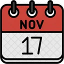 November Calendar Days Time And Date Icon