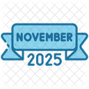 November Calendar Time Icon