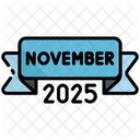 November Calendar Time Icon