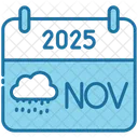 November Calendar Time Icon