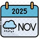 November Calendar Time Icon