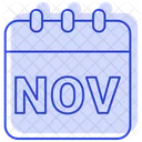 November Winter Month Icon