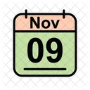 November Calendar Date Icon