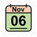 November Calendar Date Icon