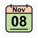 November Calendar Date Icon