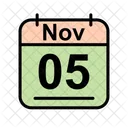 November Calendar Date Icon