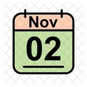 November Calendar Date Icon