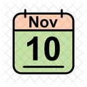 November Calendar Date Icon