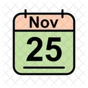 November Calendar Date Icon