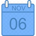 Novembro Dia Calendario Ícone