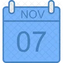 Novembro Dia Calendario Ícone