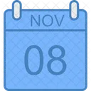 Novembro Dia Calendario Ícone