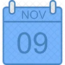 Novembro Dia Calendario Ícone