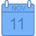 Novembro Dia Calendario Ícone