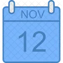 Novembro Dia Calendario Ícone