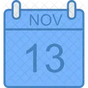 Novembro Dia Calendario Ícone