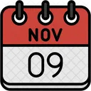 Novembro Dias Do Calendario Hora E Data Icon