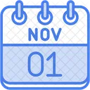 Novembro Dias Do Calendario Hora E Data Icon