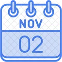 Novembro Dias Do Calendario Hora E Data Icon