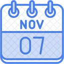 Novembro Dias Do Calendario Hora E Data Icon