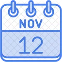 Novembro Dias Do Calendario Hora E Data Icon