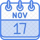 Novembro Dias Do Calendario Hora E Data Icon