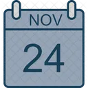 Novembro Calendario Data Ícone