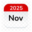 Novembro Calendario Data Icon