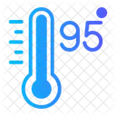 Noventa Y Cinco Grados Centigrados Clima Icono