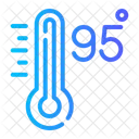 Noventa Y Cinco Grados Centigrados Clima Icono