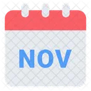 Noviembre Invierno Mes Icon