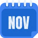 Noviembre Nov Mes De Noviembre Icono