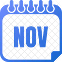 Noviembre Nov Mes De Noviembre Icono