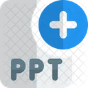 Novo Arquivo Ppt Adicionar Ppt Novo Ppt Icon