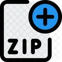 Novo Arquivo Zip Arquivo Zip Adicionar Arquivo Zip Ícone