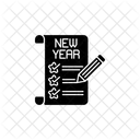 Resolucao De Ano Novo Icon