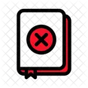 Livro Cancelar Erro Ícone