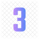 Drei Zahl 3 Zahl Symbol