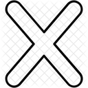 Schliessen Kreuz Fehler Symbol