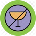 Nein Wein Trinken Symbol