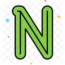 N N Buchstabe Alphabet Icon