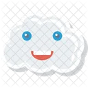 Nuage Emoji Visage Icône